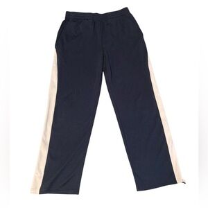 Tek Gear Athletic Pants blue white basketball sweatpants kids XL Husky